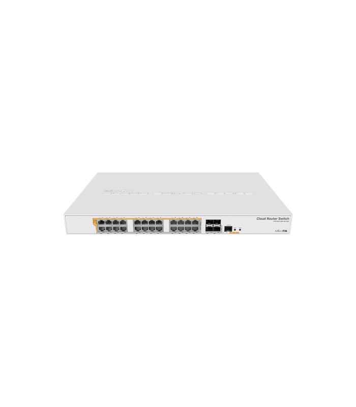 Management Switch 24 x Gigabit PoE+ Out 450W, 4 x SFP+ 10Gbps - Mikrotik CRS328-24P-4S+RM