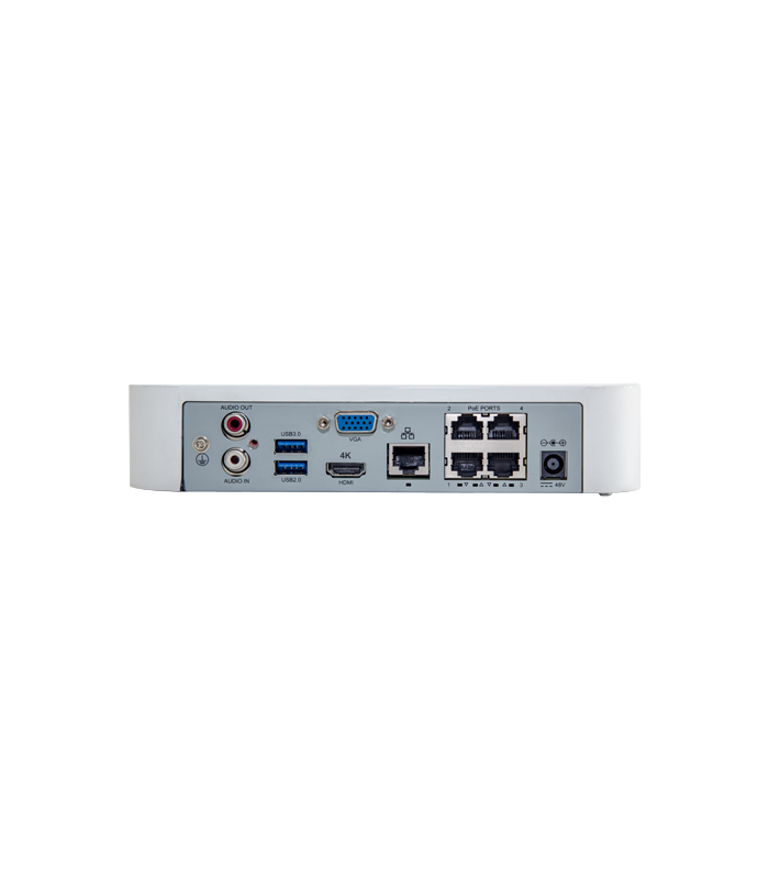 NVR 4K, 4 canale 8MP  + 4 porturi PoE, compresie H.265 Ultra - UNV NVR301-04LS3-P4