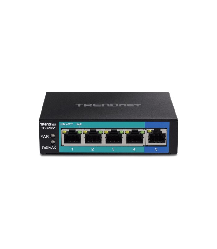 Switch 5 porturi Gigabit PoE+ 35W - TRENDnet TE-GP051