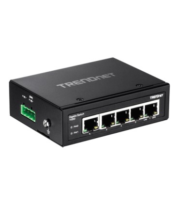 Switch industrial 5 porturi Gigabit DIN-Rail - TRENDnet TI-G50