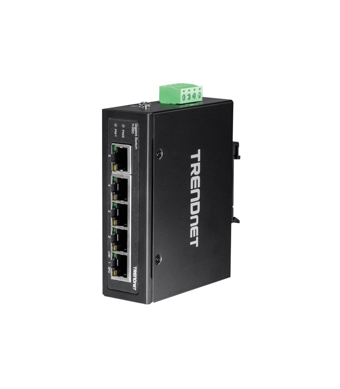 Switch industrial 5 porturi Gigabit DIN-Rail - TRENDnet TI-G50