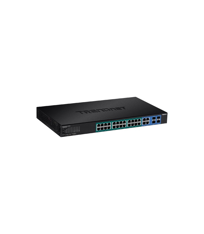 Switch 28 porturi Gigabit Web Smart, 24 x PoE+, 4 x Gigabit/SFP - TRENDnet TPE-2840WS
