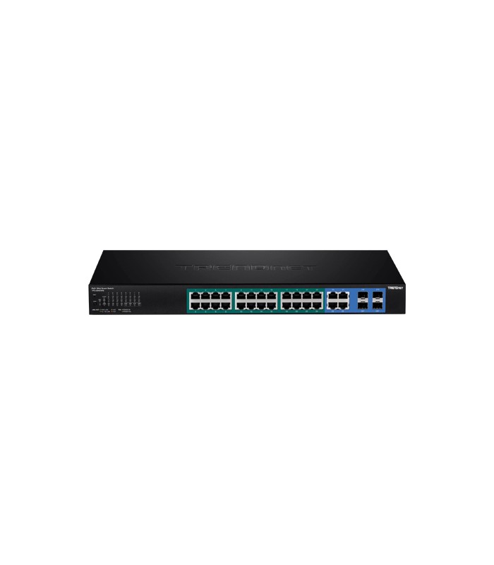 Switch 28 porturi Gigabit Web Smart, 24 x PoE+, 4 x Gigabit/SFP - TRENDnet TPE-2840WS