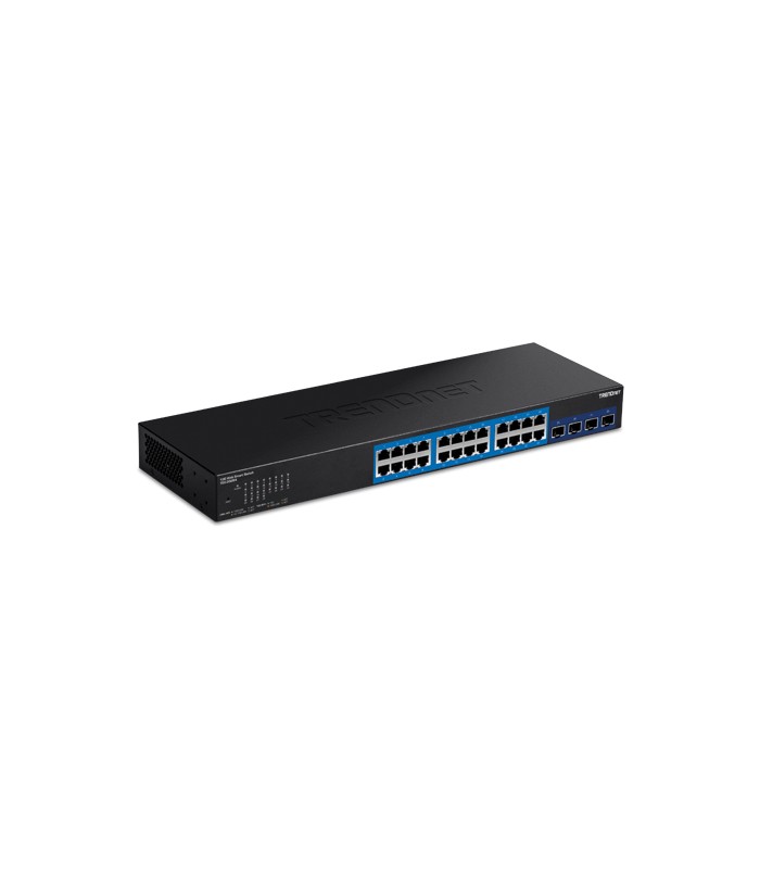Switch Web Smart Managemet 24 porturi Gigabit, 4 porturi SFP+ 10G - TRENDnet TEG-30284