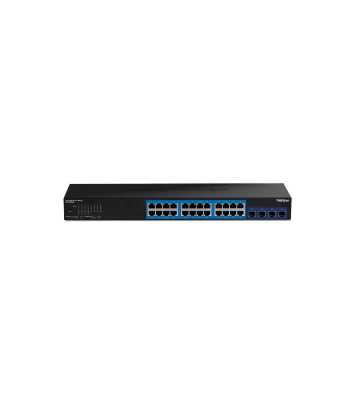 Switch Web Smart Managemet 24 porturi Gigabit, 4 porturi SFP+ 10G - TRENDnet TEG-30284