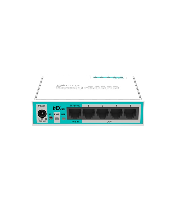 Router hEX Lite, 5 x Fast Ethernet, RouterOS L4 - Mikrotik RB750r2
