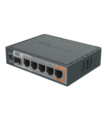 Router hEX S, 5 x Gigabit, 1 xSFP, RouterOS L4 - Mikrotik RB760iGS