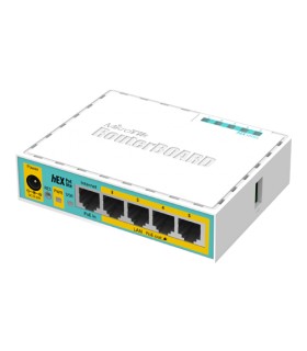 Router hEX PoE Lite, 5 x Fast Ethernet 4 x PoE, RouterOS L4 - Mikrotik RB750UPr2
