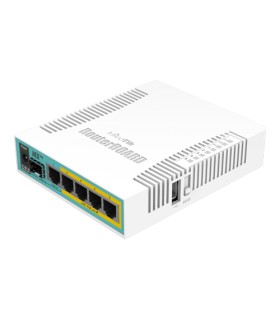 Router hEX PoE, 5 x Gigabit 4 PoE, 1 x SFP, RouterOS L4 - Mikrotik RB960PGS
