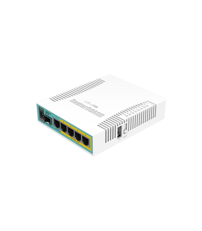 Router hEX PoE, 5 x Gigabit 4 PoE, 1 x SFP, RouterOS L4 - Mikrotik RB960PGS