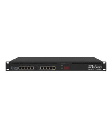 Router 10 x Gigabit, 1 x SFP, 1 x PoE, RouterOS L5, 1U - Mikrotik RB3011UiAS-RM