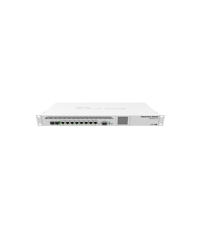 Cloud Core Router, 7 x Gigabit, 1 x combo SFP/Gigabit, 1 x SFP+, RouterOS L6, 1U - Mikrotik CCR1009-7G-1C-1S+