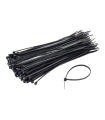 Set coliere de plastic 150x2.5 mm, negru, PKB-150MB