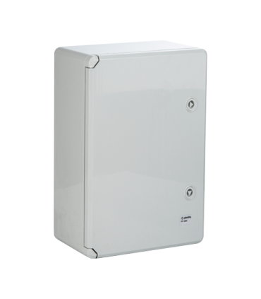 Cutie distributie IP65 din ABS gri, usa mata, placa metalica, 400x500x175 mm PP3003