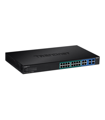 Switch Web Smart, 16 x Gigabit PoE+, 4 x Gigabit/SFP, putere 370W - TRENDnet TPE-1620WSF