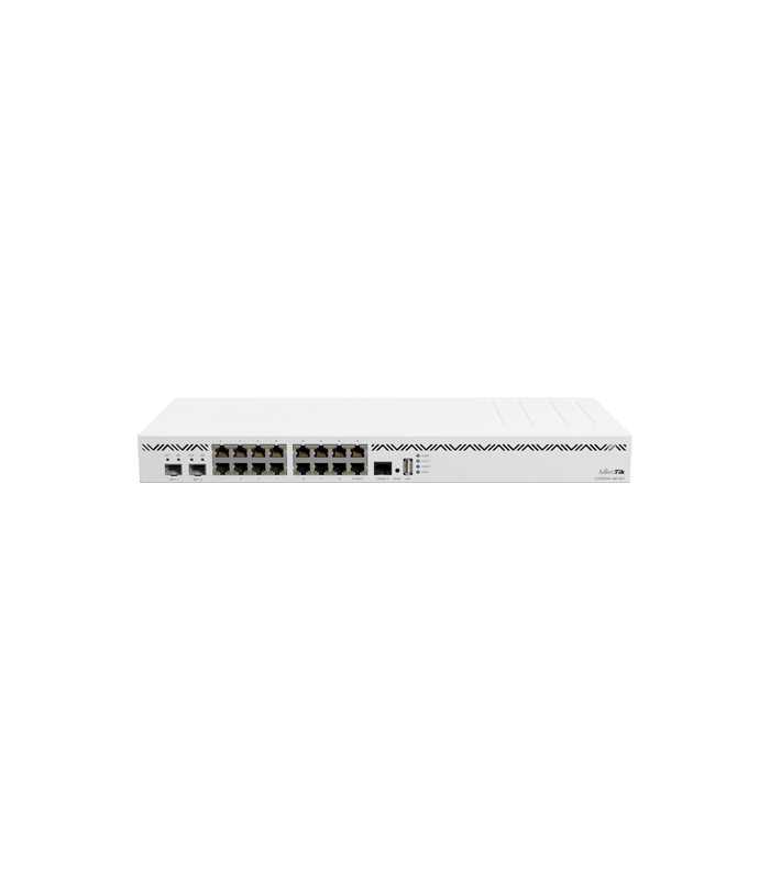 Cloud Core Router, 16 x Gigabit, 2 x SFP+, RouterOS L6, 1U - MikroTik CCR2004-16G-2S+
