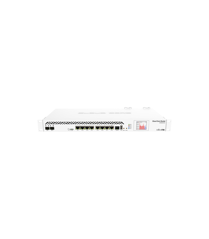Cloud Core Router, 2 x SFP+, 8 x Gigabit, 8MB RAM, RouterOS L6, 1U - MikroTik CCR1036-8G-2S+EM