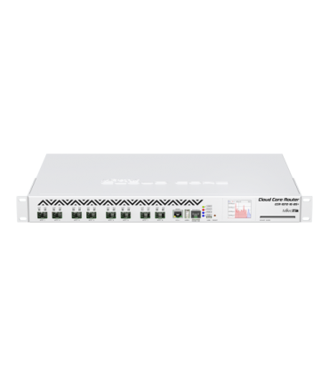 Cloud Core Router, 8 x SFP+, 1 x Gigabit, RouterOS L6, 1U - MikroTik CCR1072-1G-8S+