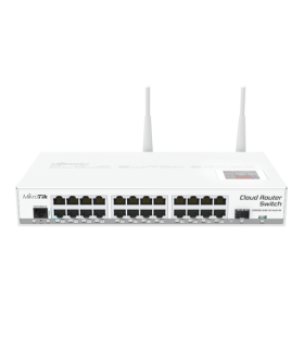 Cloud Router Switch, 24 x Gigabit, 1 x SFP, RouterOS L5 - MikroTik CRS125-24G-1S-2HnD-IN