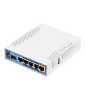 hAP ac, 5 x Gigabit, 802.11b/g/n 2.4Ghz, 802.11ac 5GHz, SFP, USB - MikroTik RB962UiGS-5HacT2HnT