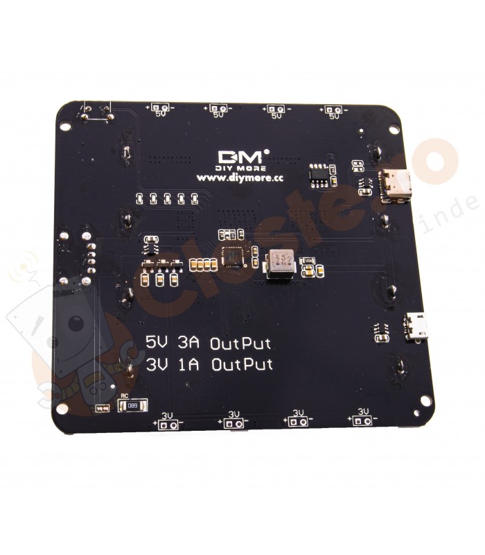 Modul Suport Acumulatori 4 x 18650 Alimentare Arduino ESP32 ESP8266,  1 comutator