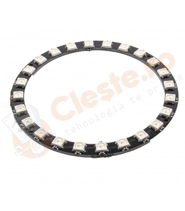 CERC DE 24 LED-URI RGB WS2812