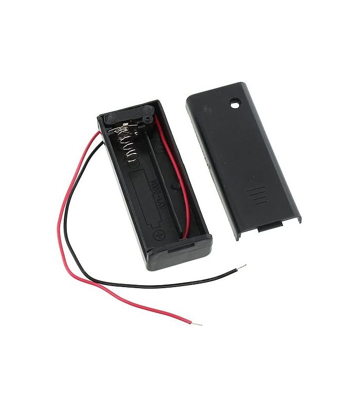 Suport baterie pentru 1 x AA, cu capac