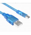 Cablu Albastru USB- Micro usb 2.0 1M