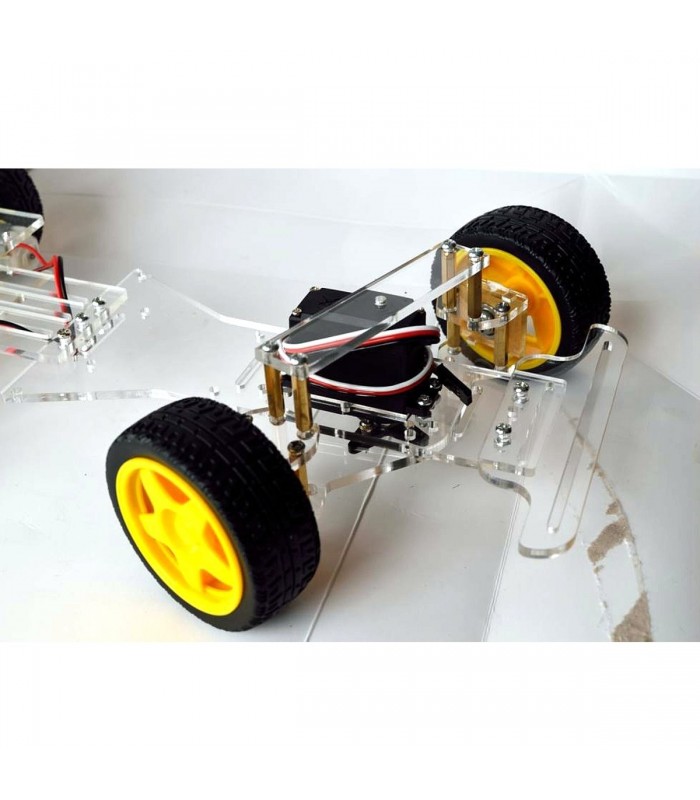 Șasiu mașină 4WD cu sistem virare