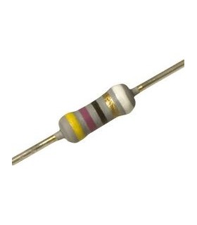 LICHIDARE - VISHAY - NFR25H0004708JR500 - Through Hole Resistor, 4.7 ohm, NFR25H Series, 500 mW, ± 5%, Axial Leaded, 350 V