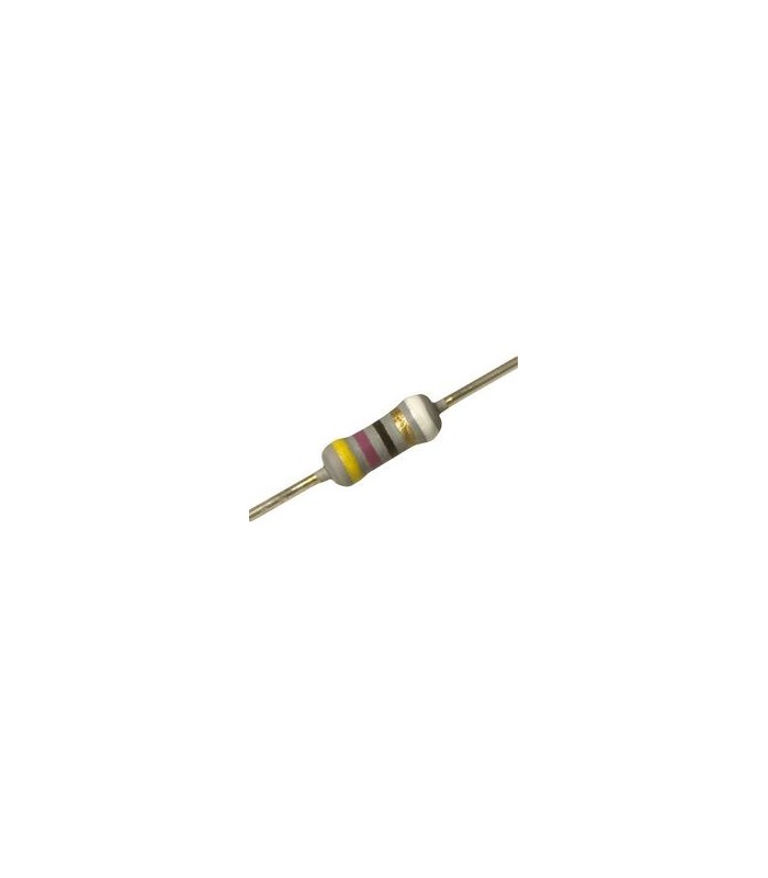 LICHIDARE - VISHAY - NFR25H0004708JR500 - Through Hole Resistor, 4.7 ohm, NFR25H Series, 500 mW, ± 5%, Axial Leaded, 350 V