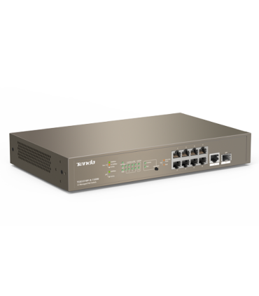 Switch 8 porturi PoE Gigabit, 1 port consola, 1 port SFP Gigabit, management - TENDA TND-TEG5310P-8-150W