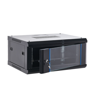 Rack perete 4U 19'' 600x450, negru, seria economica - ASYTECH Networking ASY-4U-6045WL