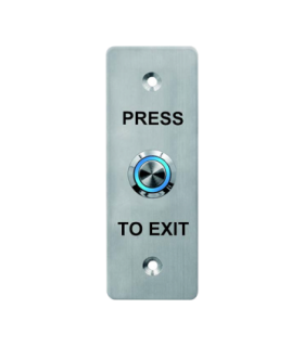 Buton de iesire, montaj ingropat, inox, LED, NO-NC-COM, 115 x 40 mm CSB-408L