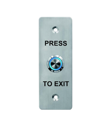 Buton de iesire, montaj ingropat, inox, LED, NO-NC-COM, 115 x 40 mm CSB-408L