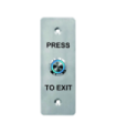 Buton de iesire, montaj ingropat, inox, LED, NO-NC-COM, IP65, 115 x 40 mm CSB-408LW