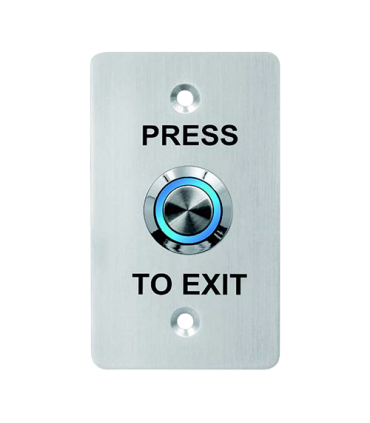 Buton de iesire, montaj ingropat, inox, LED, NO-NC-COM, IP65, 85 x 50 mm CSB-508LW
