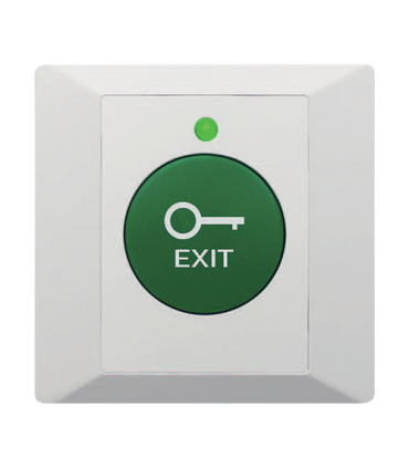 Buton de iesire din plastic, profil ingust, LED, buzzer CSB-86G-LED