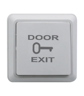 Buton de iesire din plastic, montaj aparent (PICTOGRAMA + TEXT) CSB-69G-LED