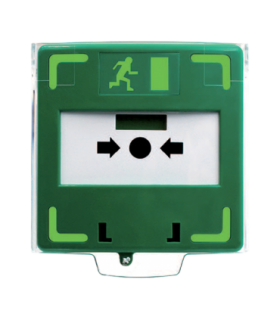 Buton aplicabil din plastic pentru iesire de urgenta, LED, buzzer (PICTOGRAMA) CSB-803