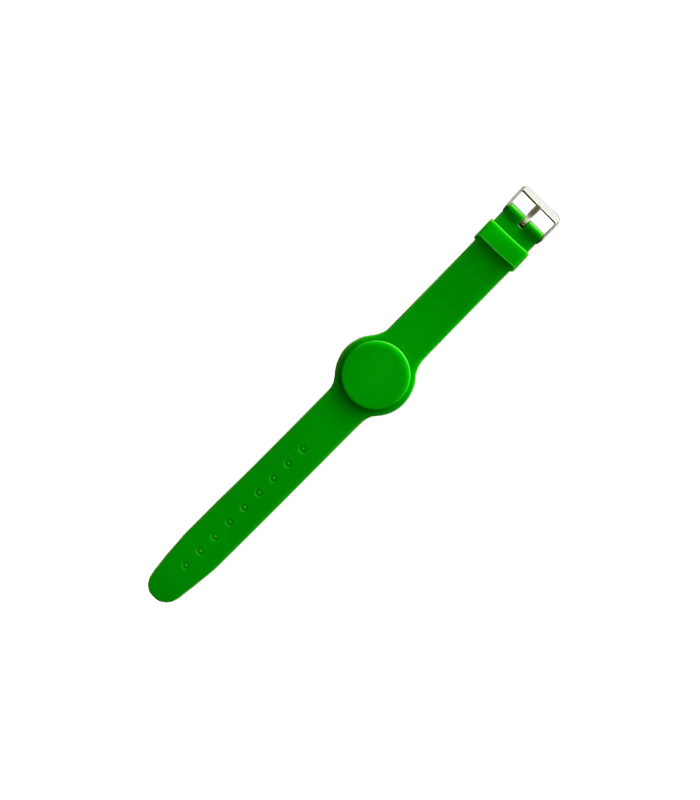Bratara de proximitate MIFARE (13.56MHz), silicon verde CSW-MF13-G
