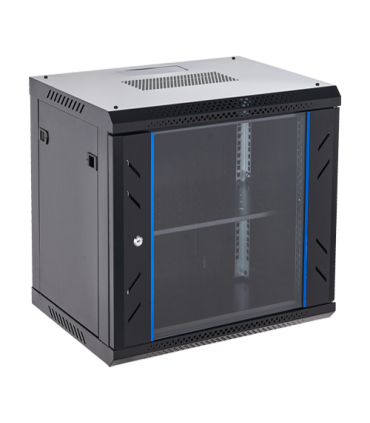 Rack perete 12U 19' 600x450, negru, seria economica - ASYTECH Networking ASY-12U-6045WL