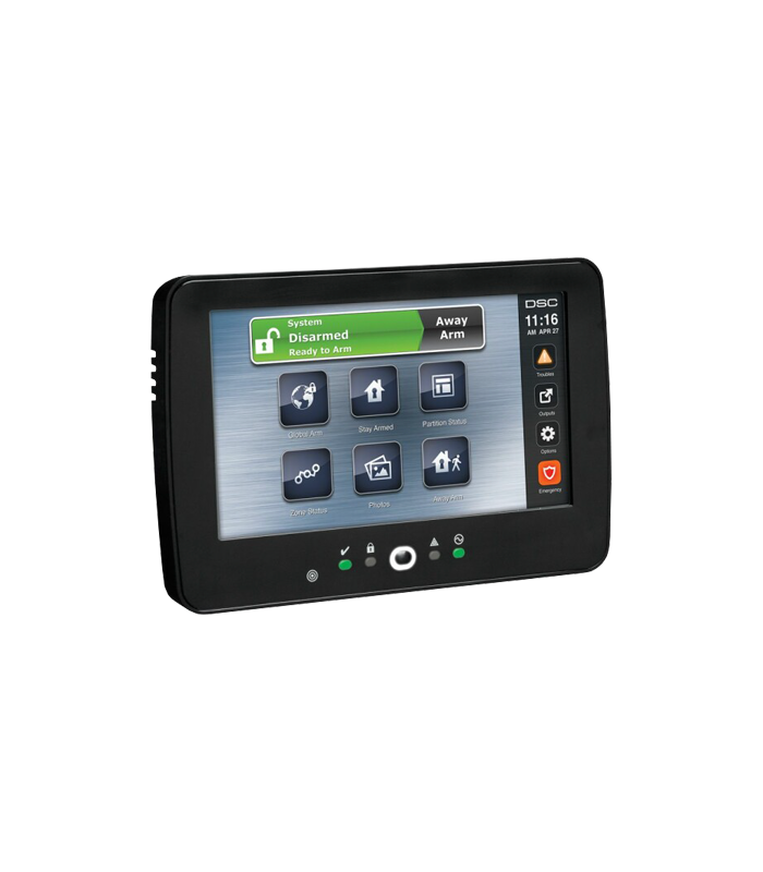 Tastatura touch screen color 7', 248 zone, negru, EN/RO, SERIA PRO - DSC HS2TCHPROBLKEE1