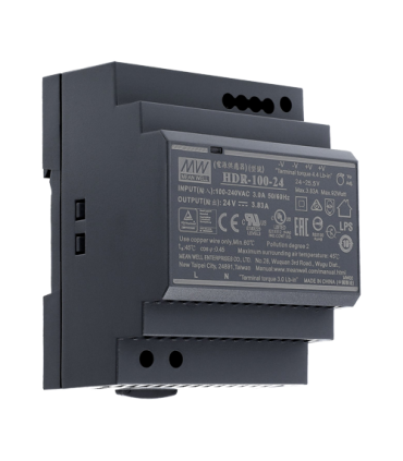 Sursa de alimentare in comutatie, 24V / 3.83A, sina DIN - MEAN WELL HDR-100-24