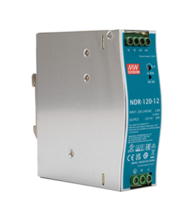 Sursa de alimentare in comutatie, 12V / 10A, sina DIN - MEAN WELL NDR-120-12