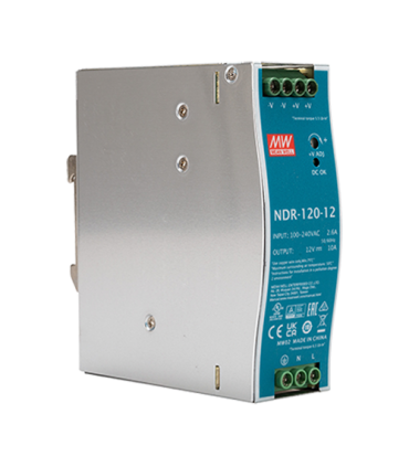 Sursa de alimentare in comutatie, 12V / 10A, sina DIN - MEAN WELL NDR-120-12