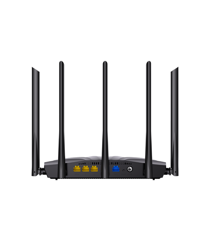 Router Wi-Fi 6, DualBand 2.4Ghz/5GHz, 300+1201Mbps, 5x6dBi, 4 porturi Gigabit - TENDA TND-TX2-PRO