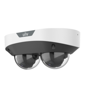 Dual Chanal - Camera IP, 2 x 4MP, lentila 2.8mm, IR 30m, Mic., Alarma, PoE, IK10 - UNV IPC3224SS-ADF28K-I1