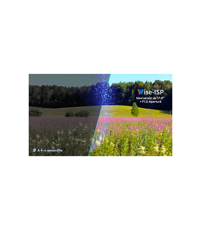 Camera IP 4MP, Wise-ISP, ColorHunter, lentila 2.8mm, Mic, IK10, color 24/7 - UNV IPC3514LE-ADF28K-WP