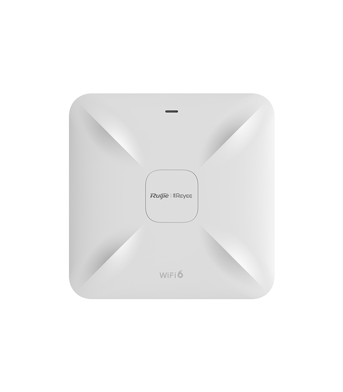 Access Point Wireless AX1800 Dual-Band, Wi-Fi 6, 2x RJ45 Gigabit, PoE IN, Cloud Management - Ruijie RG-RAP2260(G)